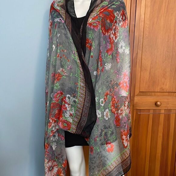 Somas Accessories Greece Scarf Shawl floral - Picture 6 of 6